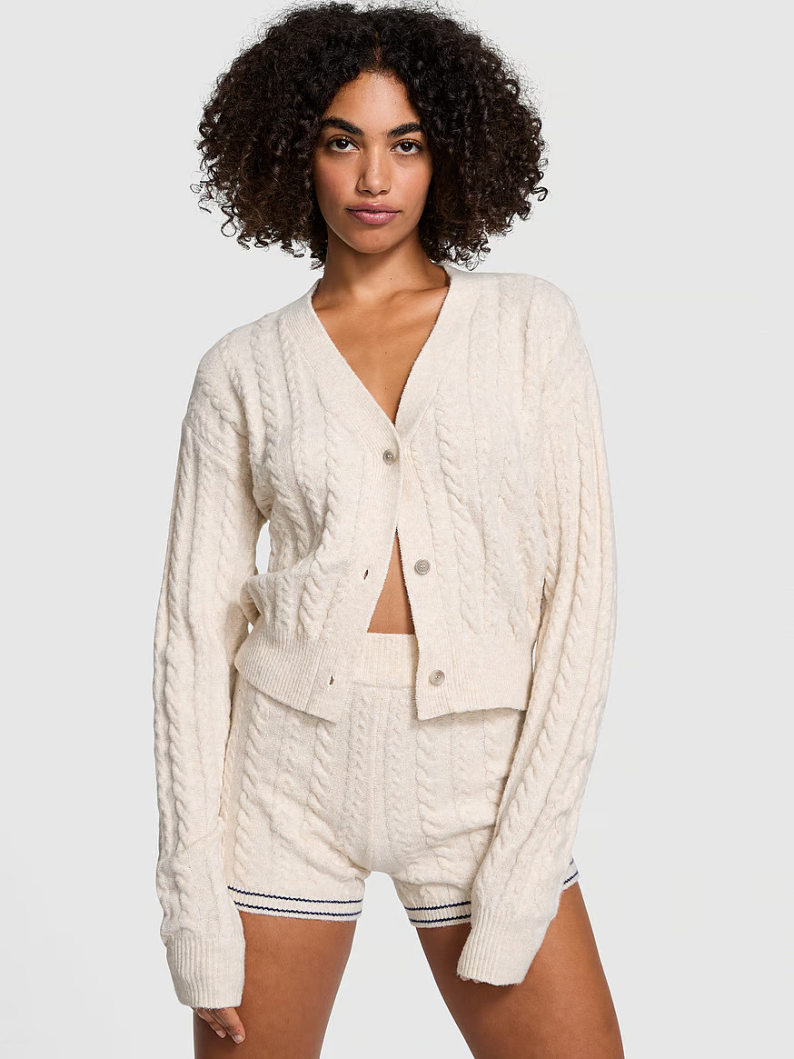 Buy Collegiate Cable-Knit Shorts - Order Bottoms online 1125094000 - PINK US | Victoria's Secret (US / CA )