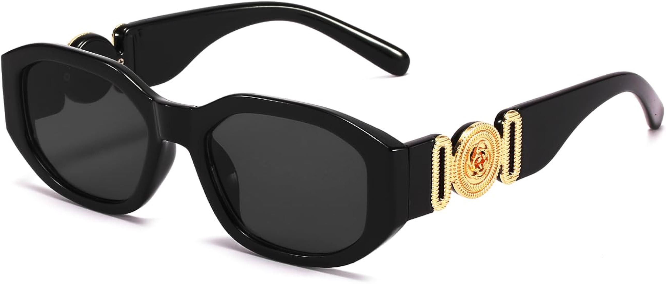 BUTABY Rectangle Sunglasses for Women Retro Driving Glasses 90’s Vintage Fashion Irregular Fram... | Amazon (US)