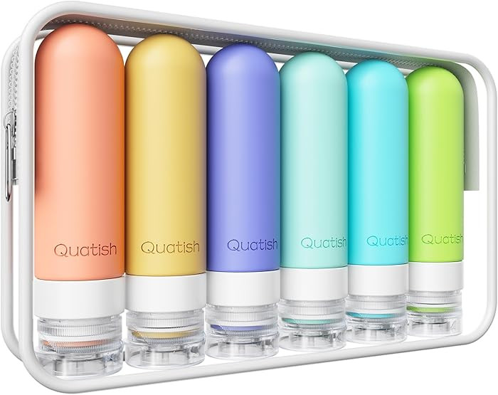 Quatish Travel Bottles for Toiletries 6 Pack, Original Patented Leakproof 3 oz Tsa Approved Trave... | Amazon (US)