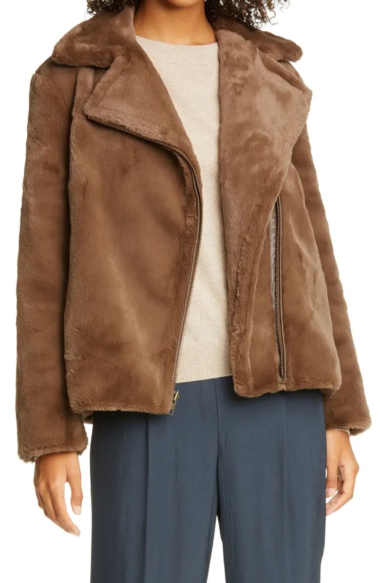 Faux Fur Moto Jacket | Nordstrom