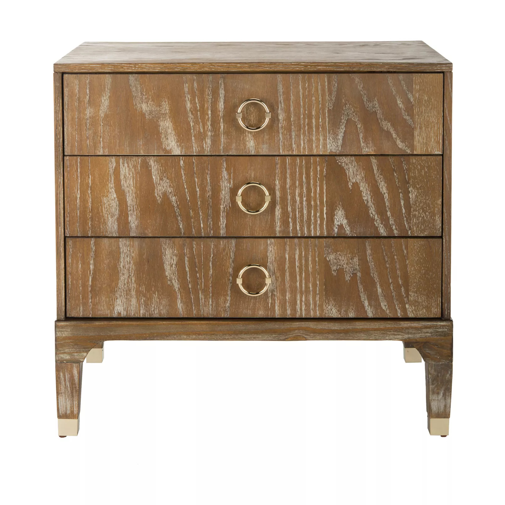 Safavieh Lorna 3-Drawer Contemporary Nightstand | Kohl's