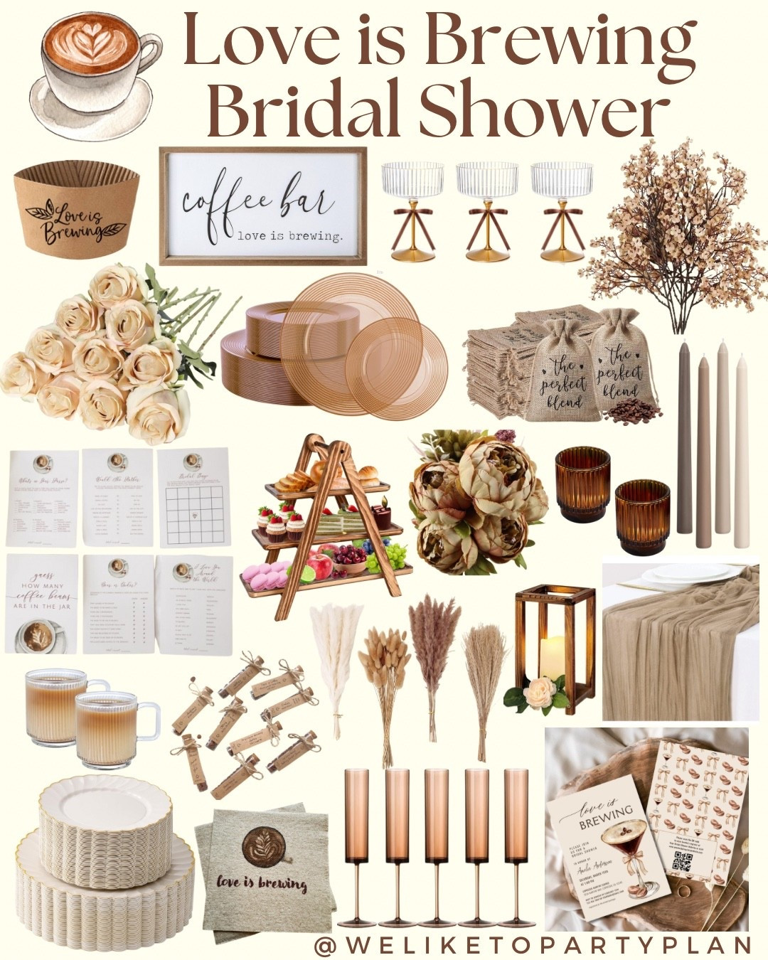 Love is Brewing Bridal Shower Supplies

Bridal Shower Planning | Shop Now

#loveisbrewing #bridalshower #bridalshowertheme #partyplanning #eventplanner #bridetobe #wedding #bridalparty

#LTKWedding #LTKParties