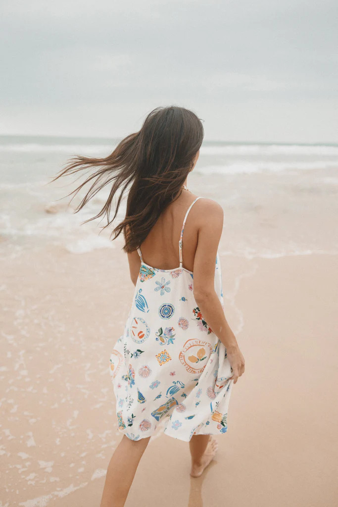 Silvia Mini Dress - Portofino | Petal & Pup (US)