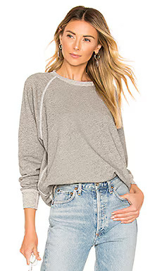 The Great The College Sweatshirt in Varsity Grey from Revolve.com | Revolve Clothing (Global)