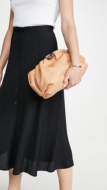Analeigh Oversized Gathered Clutch | Shopbop