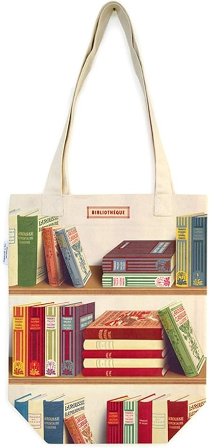 Cavallini Papers & Co. Library Books Tote Bag, Multi | Amazon (US)