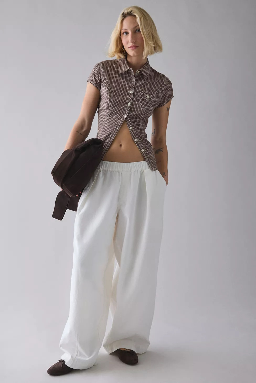 BDG Bobbi Baggy Pull-On Pants | Urban Outfitters (US and RoW)
