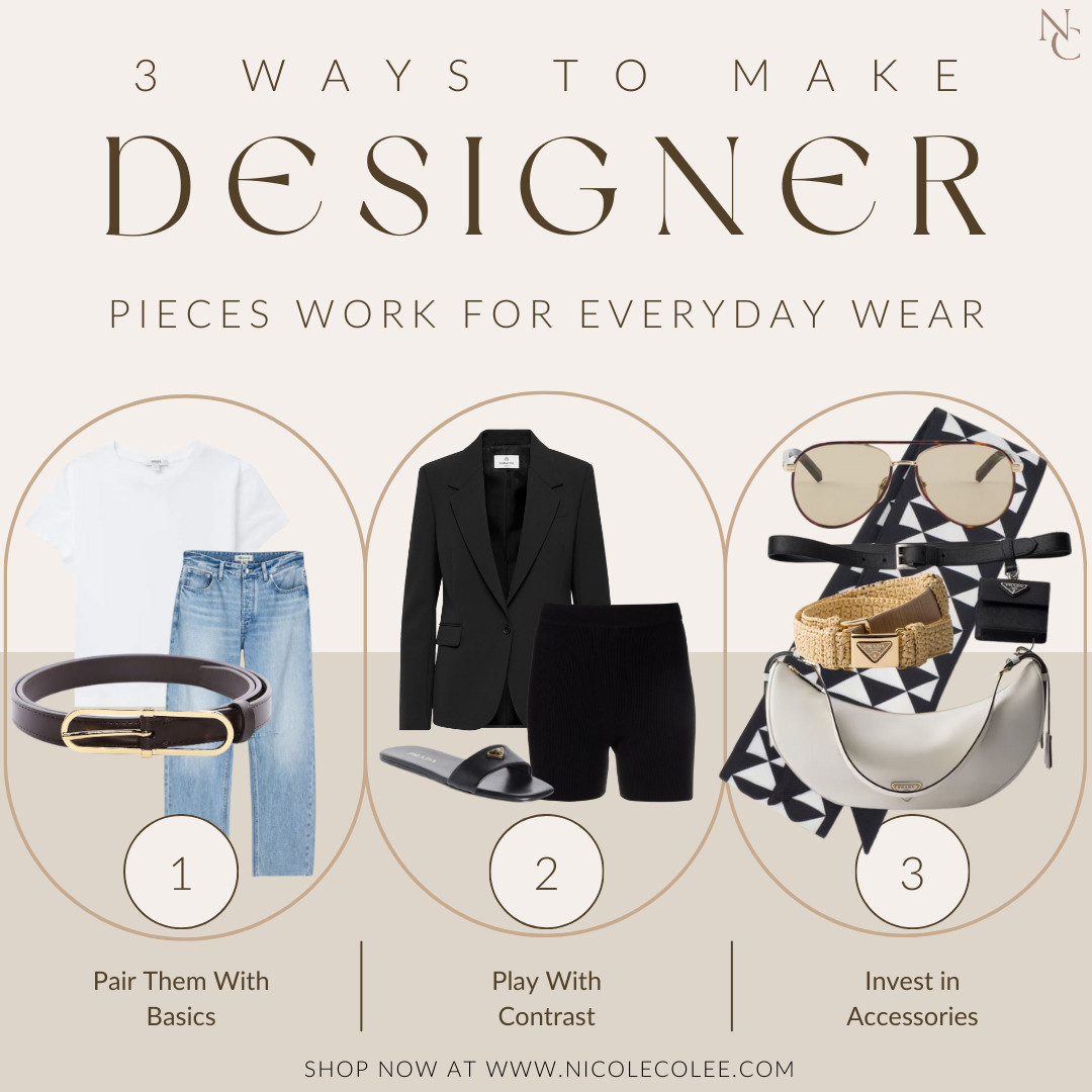Luxury isn’t just for date nights and special events—it’s for real life, too. As a fashion lover and content creator, I’ve learned how to weave high-end pieces into my everyday wardrobe in a way that feels polished, not overdone. Whether it’s a splurge-worthy bag or a signature belt, here are three chic ways to wear designer pieces on the daily. 

Nicole Colee, Style Tips, Designer Fashion, Basics, Staples

 

 #LTKSeasonal #LTKStyleTip #LTKShoeCrush