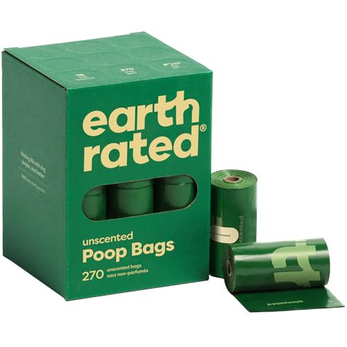 Earth Rated Poop Bags for Dogs, Guaranteed Leak Proof and Extra Thick Waste Bag Refill Rolls, Unscented, 270 Count | Amazon (US)
