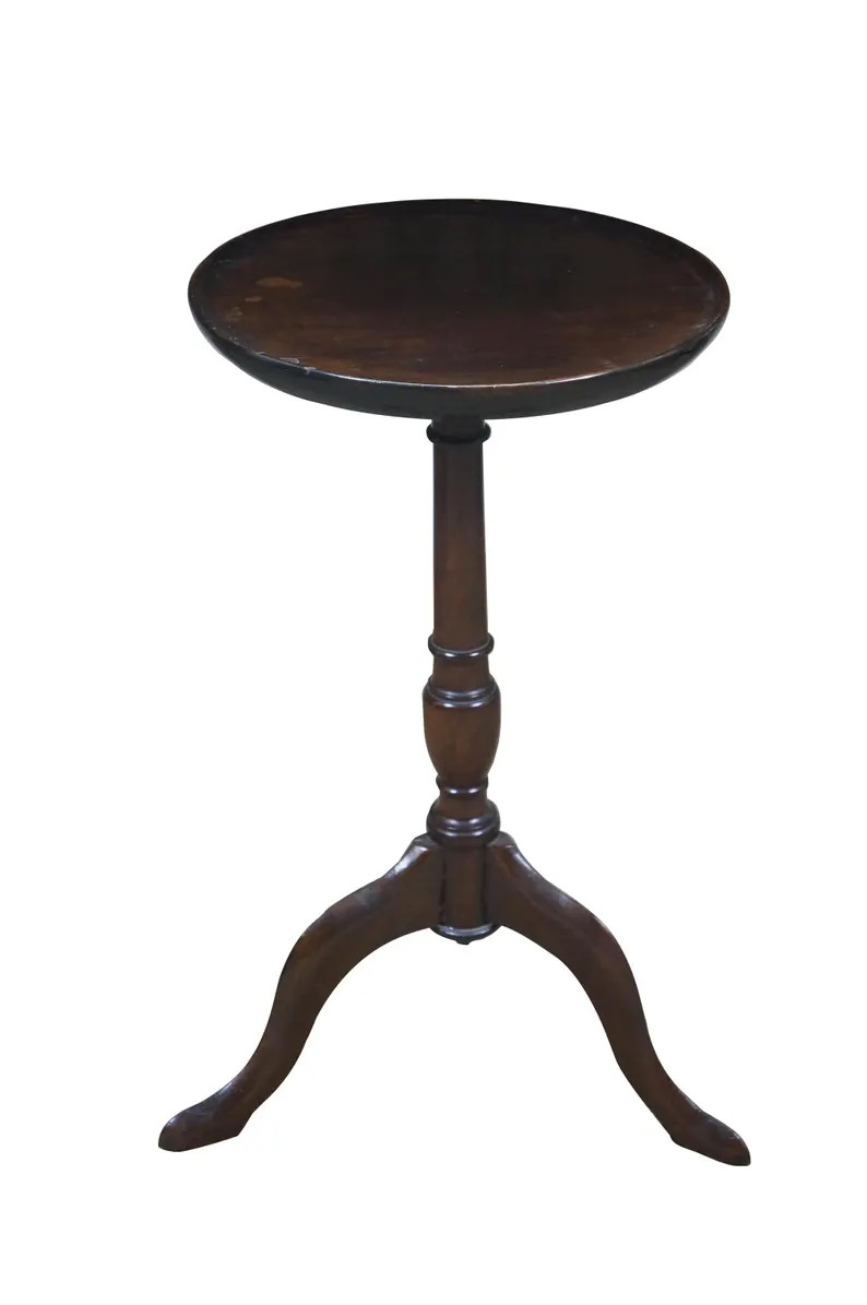 Antique English Mahogany Tripod Pedestal Plant Sculpture Candle Stand 20" - Etsy | Etsy (US)