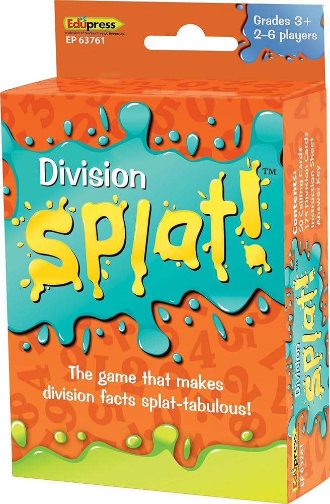 Teacher Created Resources Splat™ Game: Division (EP63761) | Amazon (US)