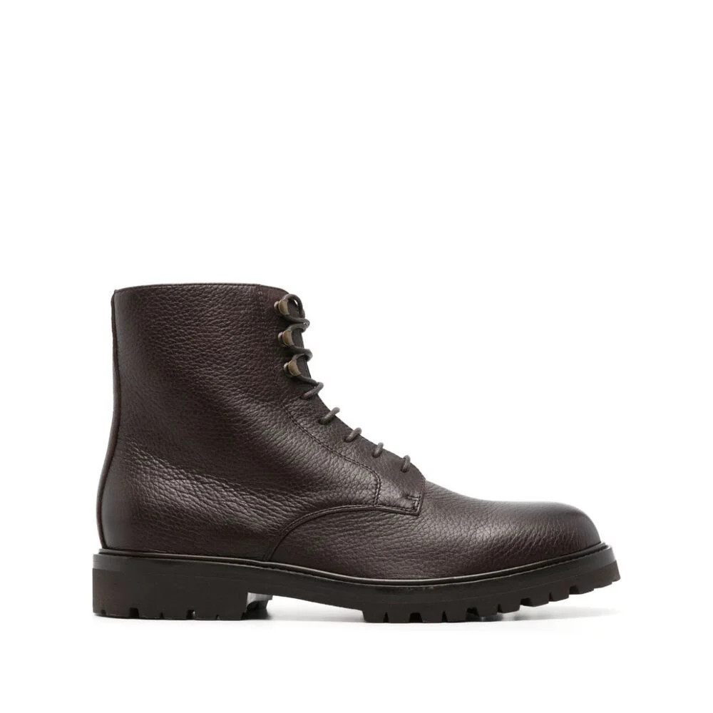 Brunello Cucinelli Brown Leather Boots | Baltini