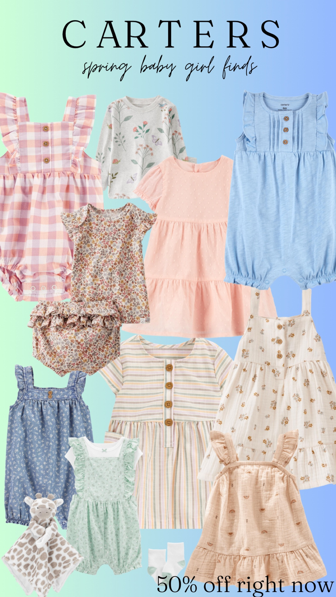 Big carters sale!!! 50% off easter dresses and so much more! Snag some cute finds before the sale is over 💕

#LTKbaby #LTKsalealert #LTKkids