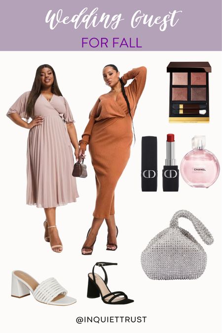 Here's an outfit idea that is perfect for wedding guests this season!
#makeupfavorite #formalwear #fallwedding #curvyoutfit

#LTKmidsize #LTKwedding #LTKstyletip