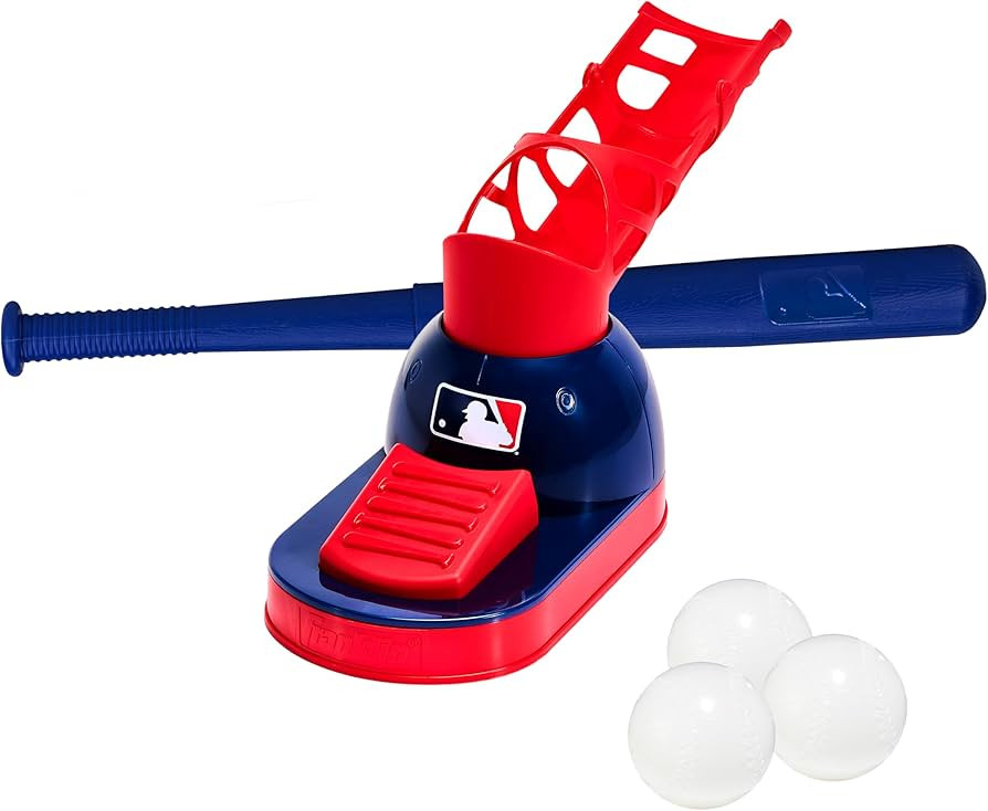 Franklin Sports Kids Baseball Pitching Machine - Pop A Pitch Batting Machine with Youth Bat + 3 P... | Amazon (US)