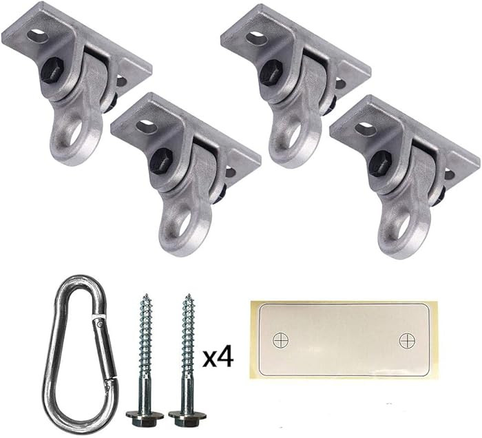 Heavy Duty White Metal Color Swing Hangers Screws Bolts Included Over 5000 lb Capacity Playground... | Amazon (US)