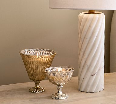Fluted Mercury Candle - Laurel & Incense | Pottery Barn (US)