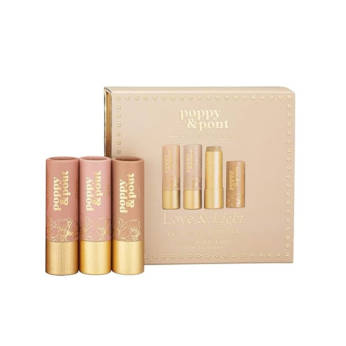 Poppy & Pout All Natural Lip Tints, Sustainable Cardboard Tubes, Hand-filled, Beeswax, Vitamin E,... | Amazon (US)