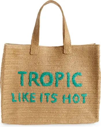 Tropic Like Its Hot Straw Tote | Nordstrom