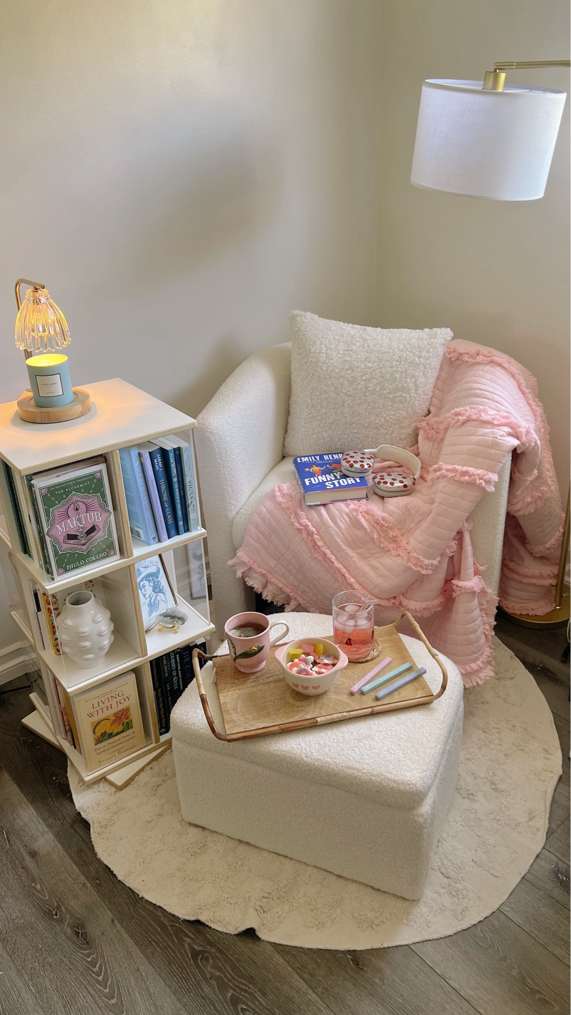 Reading corner inspo!

Reading nook, beach reads, summer reads, summer books, book corner, book lover, reading inspo, book inspo, book recommendations, accent chair, comfortable chair, cute chair, bedroom chair, living room chair, ottoman chair, chair with ottoman, nursery chair, blankets, soft blankets, amazon throw blanket, book case, bookshelf, rotating bookshelf, reading aesthetic, homebody, homebody aestheticc

#LTKSeasonal #LTKFamily #LTKHome