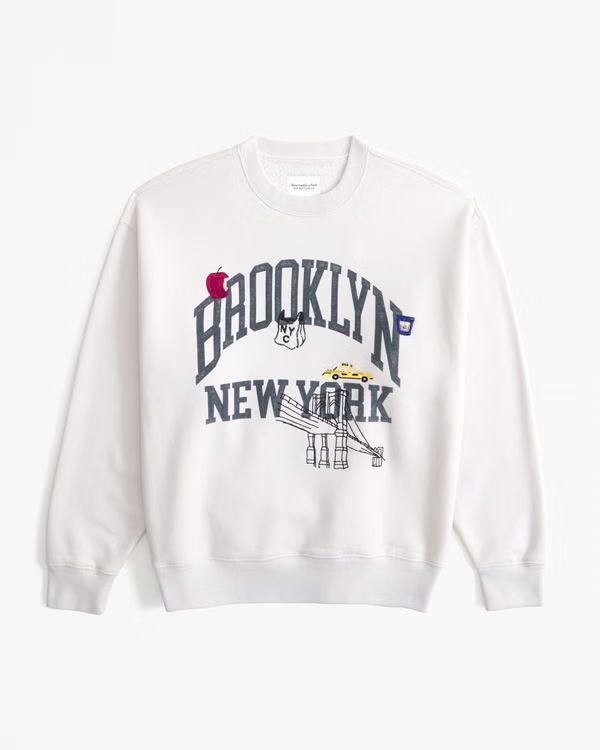 Brooklyn Graphic Vintage Sunday Crew | Abercrombie & Fitch (US)