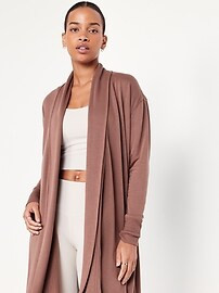 Live-In Open-Front Longline Wrap | Old Navy (US)