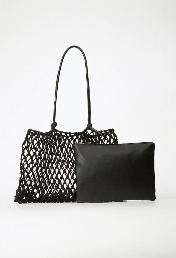 Macrame Tote with Knotted Handles | JustFab