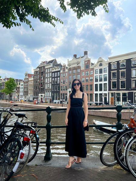 I wore a simple black maxi dress with some gold studded sandals for a day out in Amsterdam! I love wearing no fuss outfits when I’m traveling so I can focus on the new destination and culture!

#LTKshoecrush #LTKxNSale