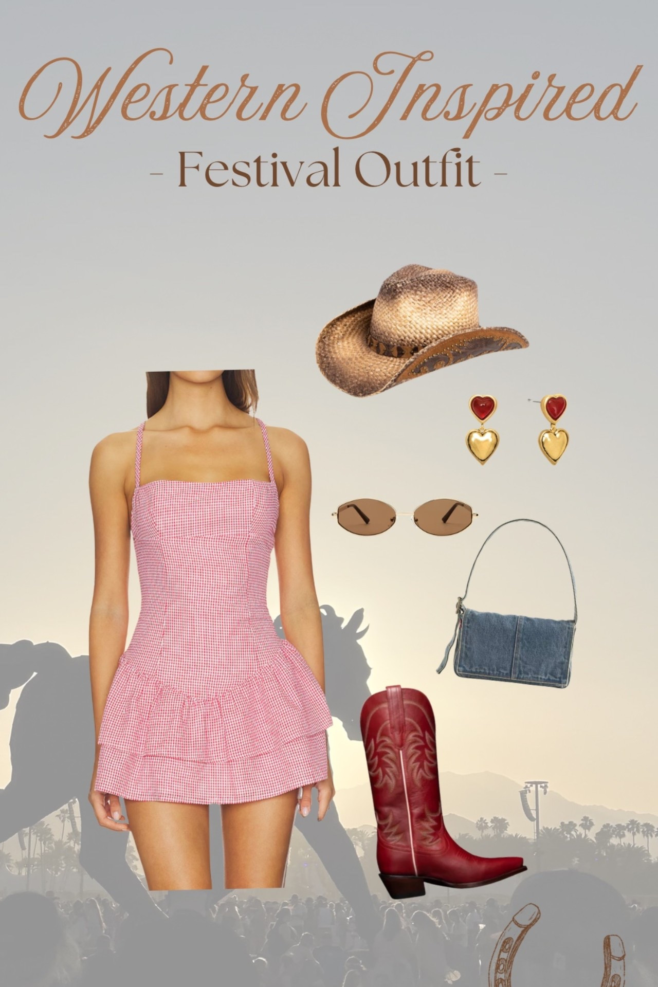 Sundresses are a mess in my Stagecoach wardrobe! Loving this gingham print dress from @Revolve ☀️ #stagecoachoutfits2026 #countryconcertoutfit #westernfashion #stagecoachoutfits 

#LTKootd #LTKFestival