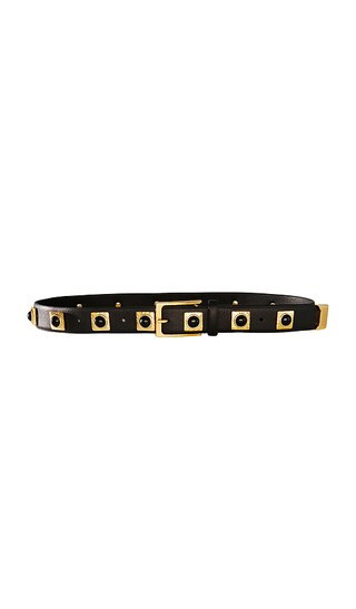 Black Studded Belt in Black | Revolve Clothing (Global)