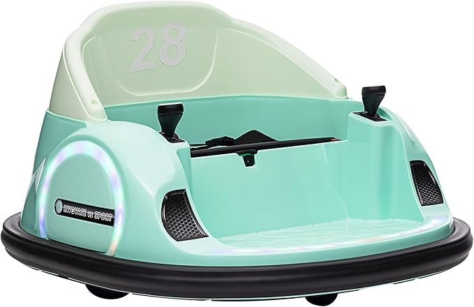 Qaba 12V Electric Ride on Bumper Car Ride on Toy for Kids 1.5-5 Years Old, Baby Bumper Car with R... | Amazon (US)