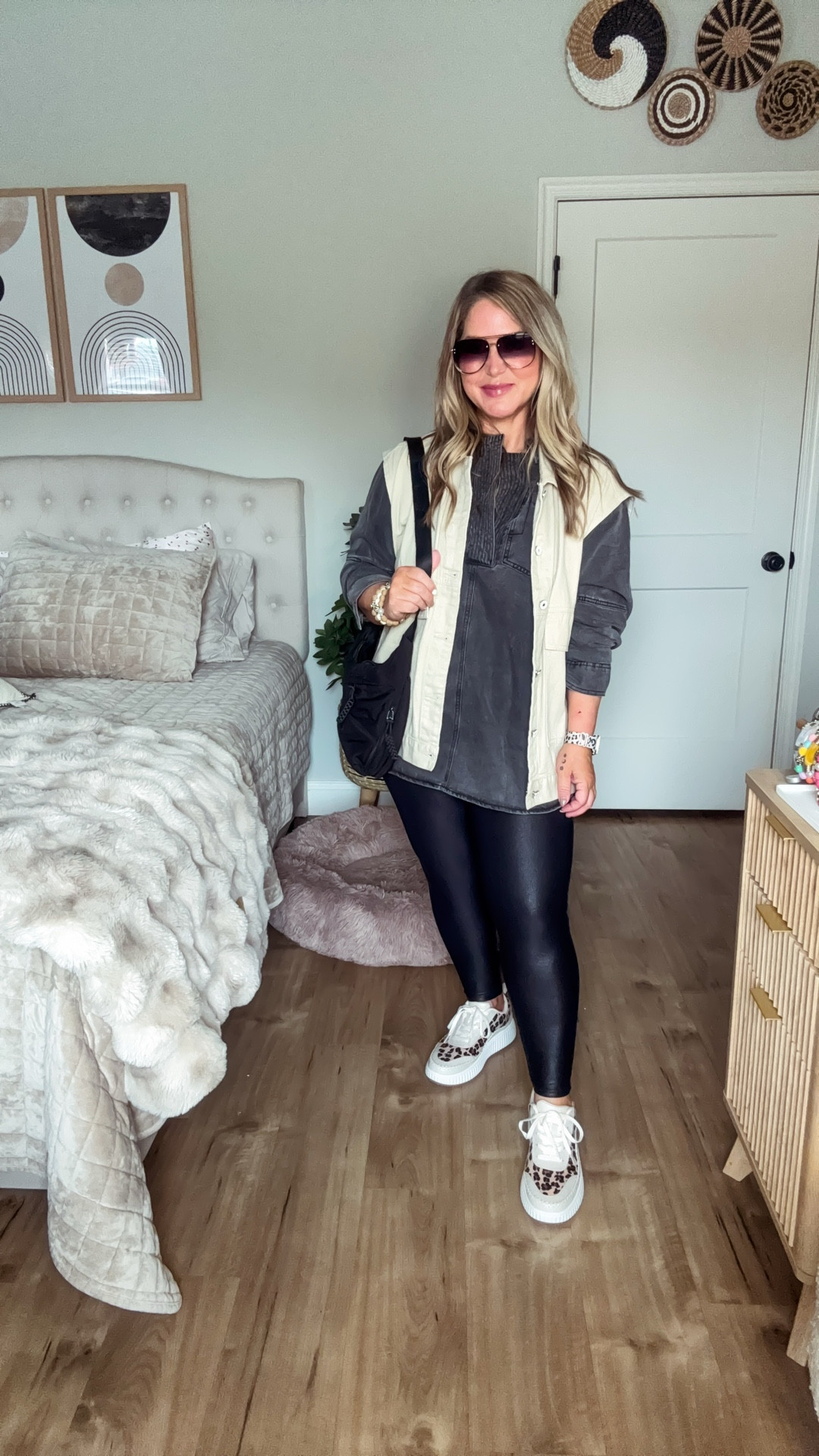 Top size large
Vest size medium
Leggings size large short
Shoes tts 

#LTKMidsize #LTKOver40 #LTKPetite