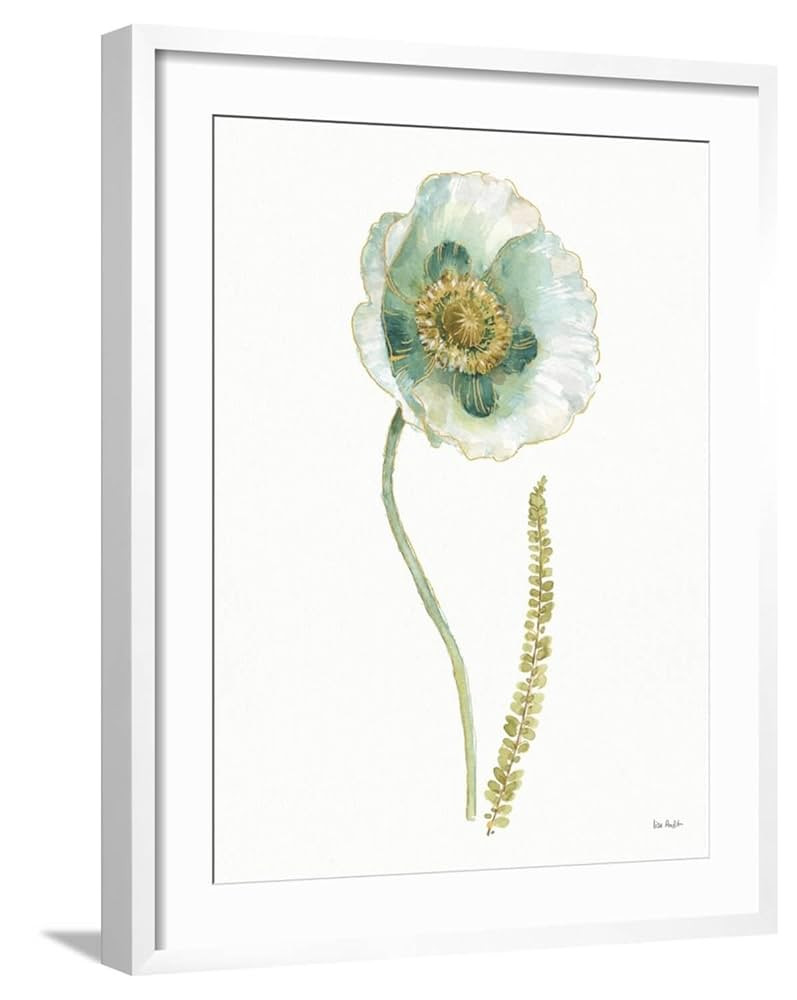ART.COM Wall Art Print My Greenhouse Single Poppy I on White Frame by Lisa Audit, 23" x 29" | Amazon (US)