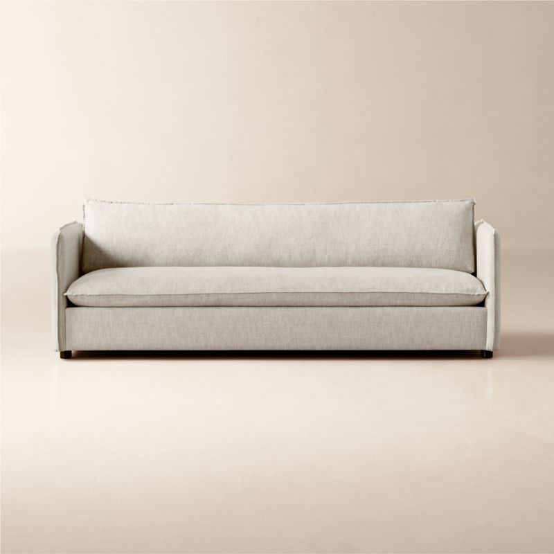 Corroy Natural Linen Sofa + Reviews | CB2 | CB2