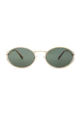 Banbe The Sampaio Sunglasses in Gold & Olive from Revolve.com | Revolve Clothing (Global)