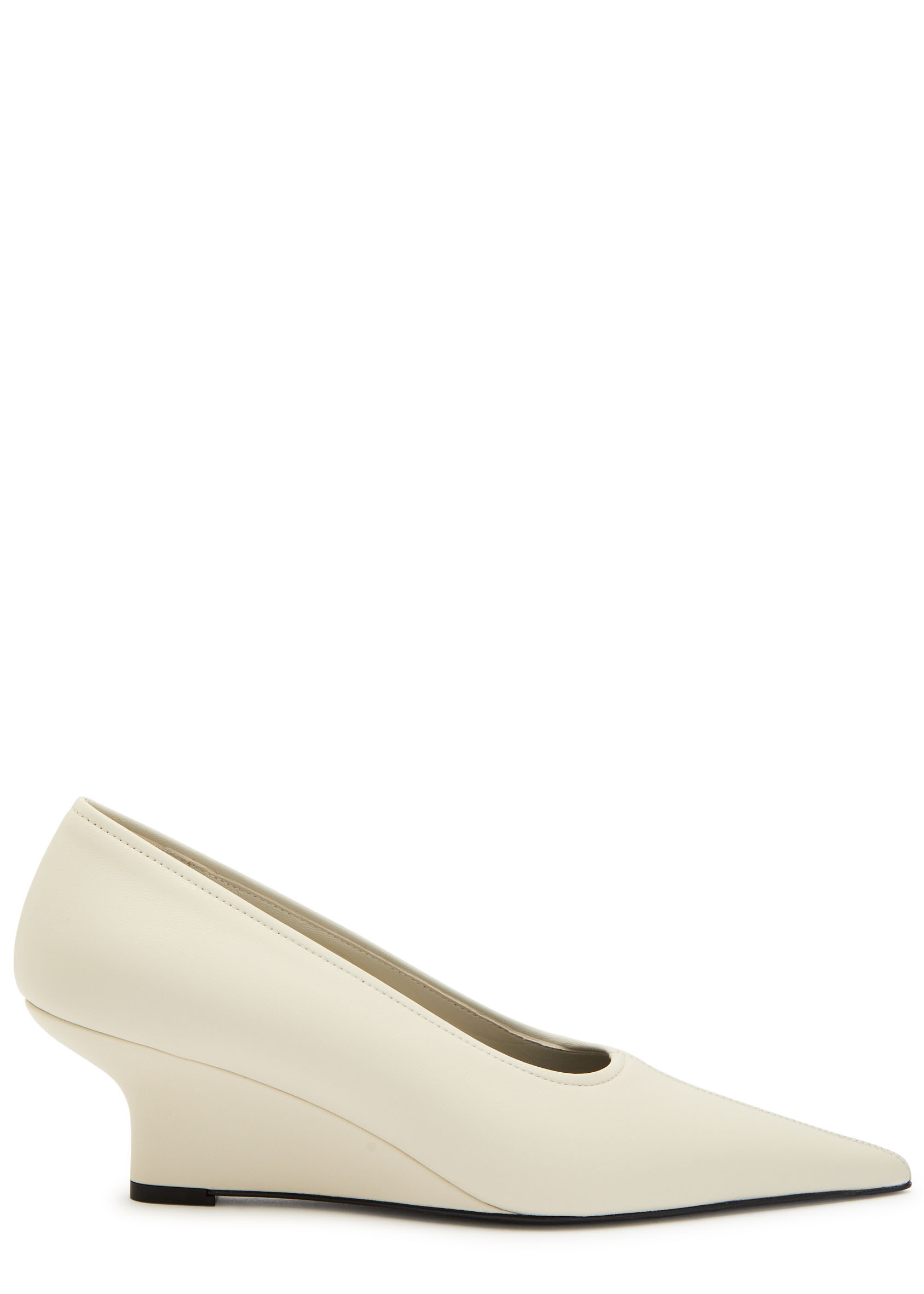 Pointed nappa leather wedge pumps | Harvey Nichols