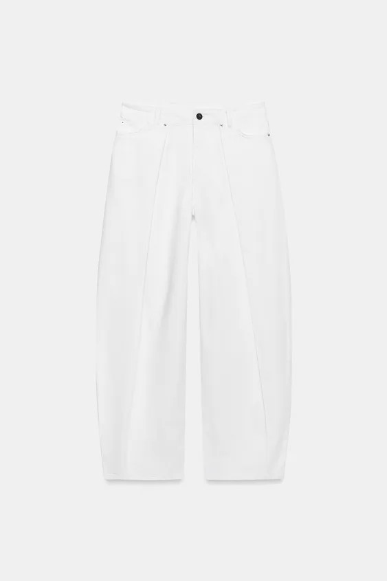 Z1975 BARREL WIDE-LEG MID-WAIST JEANS | Zara UK