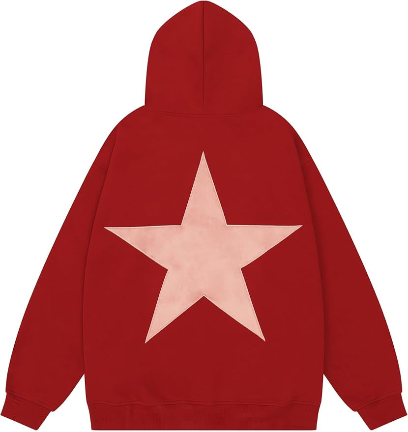 Aelfric Eden Star Hoodies Y2k Oversized Graphic Hoodies Aesthetic 90s Crewneck Sweatshirt Long Sl... | Amazon (US)