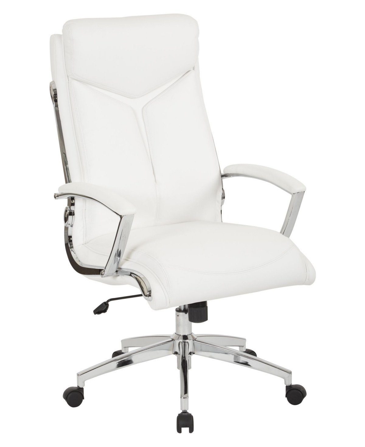 Osp Home Furnishings Executive Faux Leather Office High Back Chair - White | Macy's