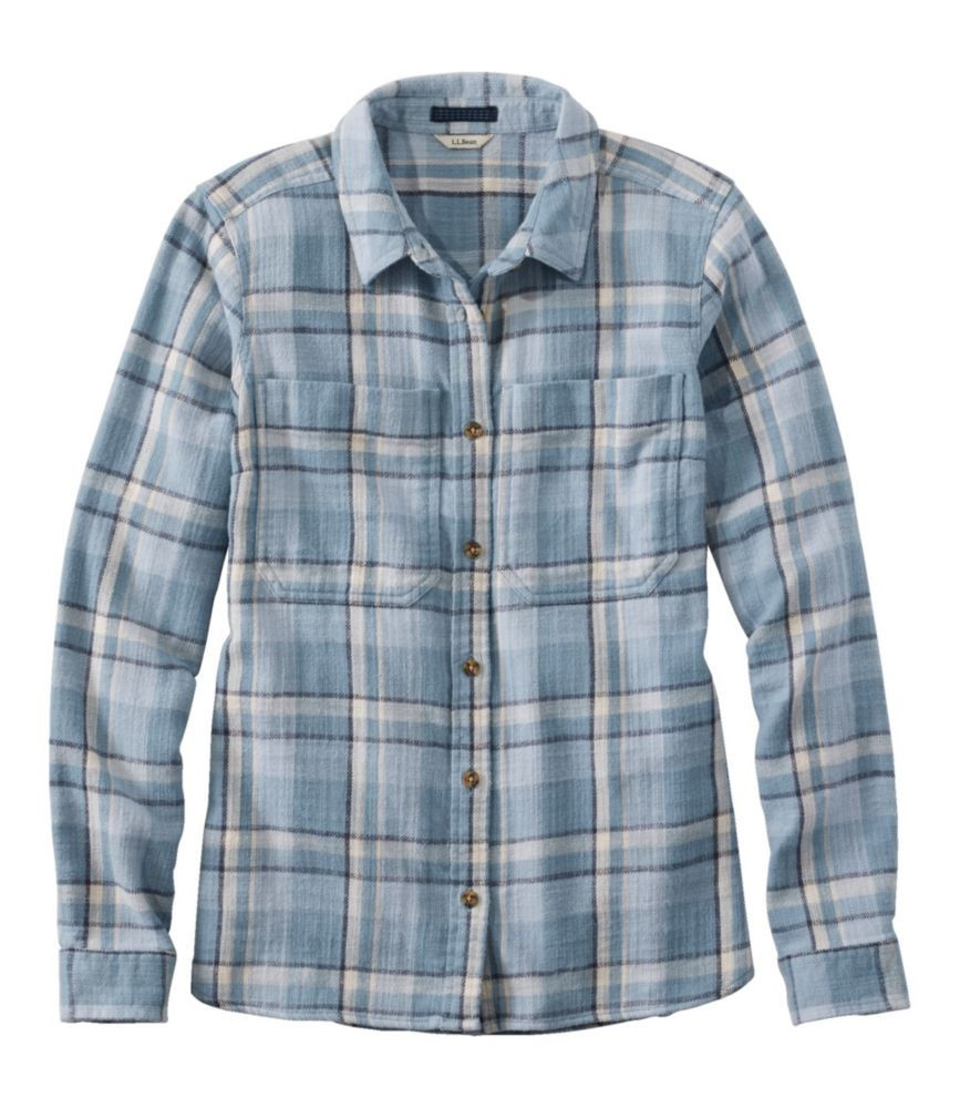 Women's 1912 Field Flannel Shirt Foggy Blue Extra Small L.L.Bean | L.L. Bean