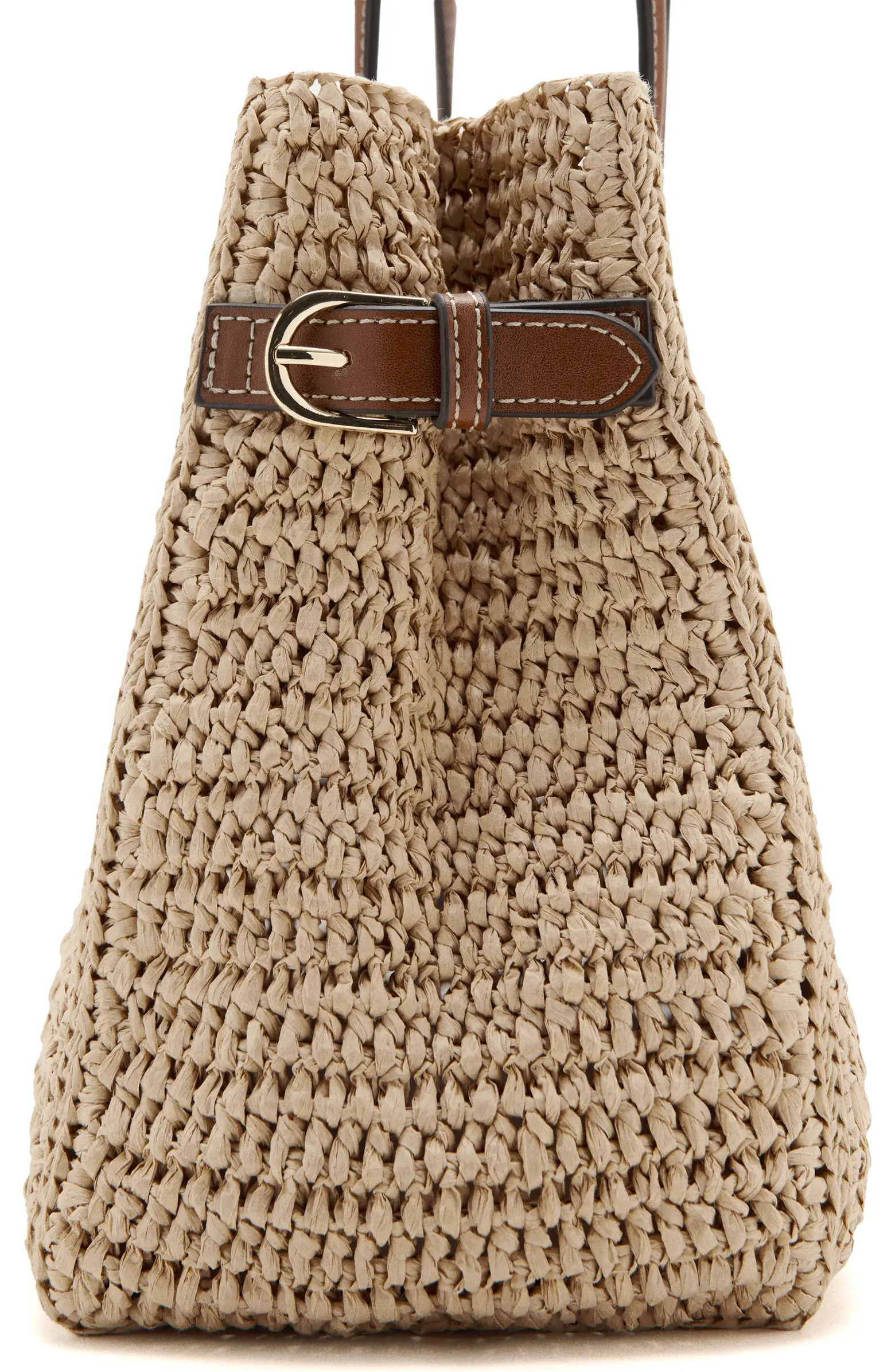 Natural Fiber City Shoulder Bag | Nordstrom