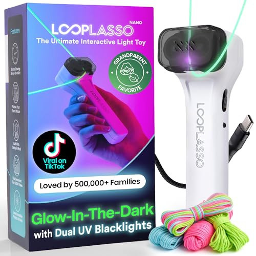 Loop Lasso NANO - Viral Glow in the Dark String Toy - 100+ Tricks, Beginner-to-Pro - Stocking Stuffers for Teen Boys, Christmas Gift for Boys 8-13+, Cool Gadgets for Kids & Adults | Amazon (US)