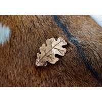 Forged Bronze Oak Leaf Brooch/Pin | Etsy (US)