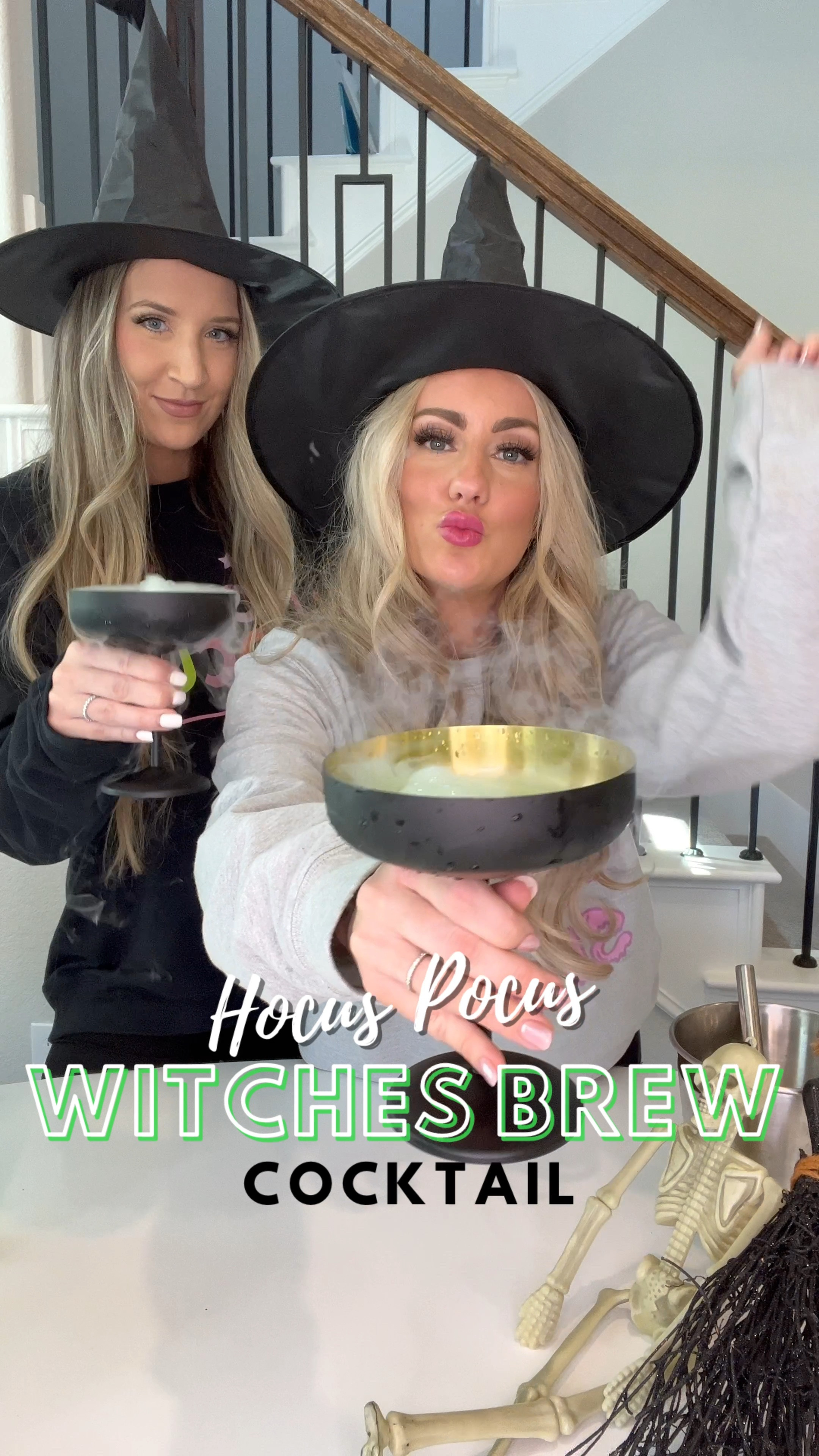 Halloween cocktail, hocus Pocus drink recipe, Halloween inspired, fall drink, witches brew cocktail, cocktail glasses, couple glasses, wine glasses 

#LTKhome #LTKSeasonal #LTKCon