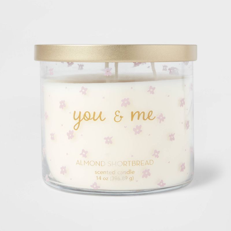 14oz You & Me Almond Shortbread Valentine's Day Candle - Threshold™ | Target