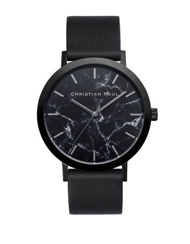 Christian Paul The Strand Marble Stainless Steel Analog Watch | The Bay