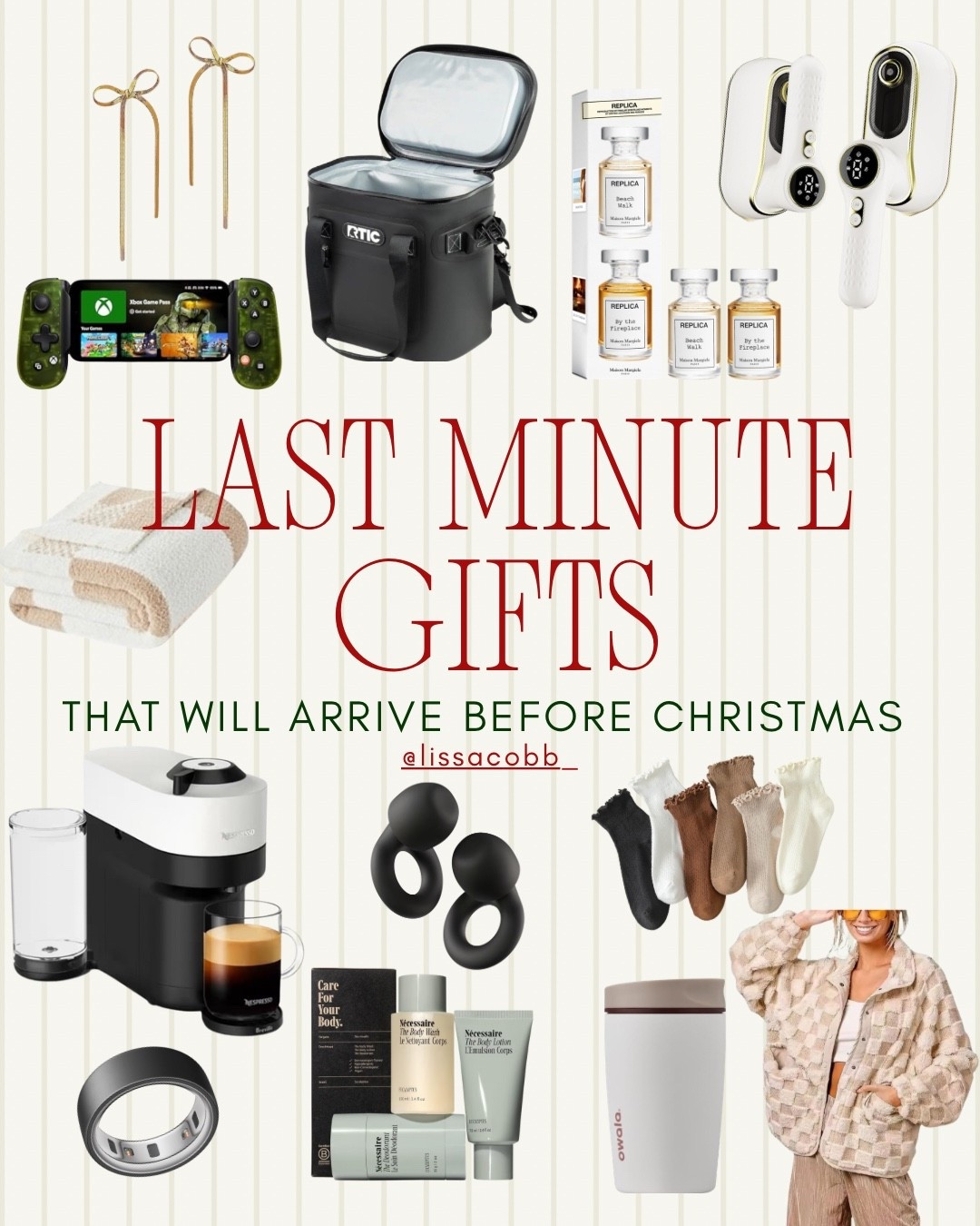 Last minute first that will arrive before Christmas! 

Gift ideas
Christmas gifts
Holiday 
Gift guide
Gifts for her
Gifts for him

#LTKHoliday #LTKGiftGuide