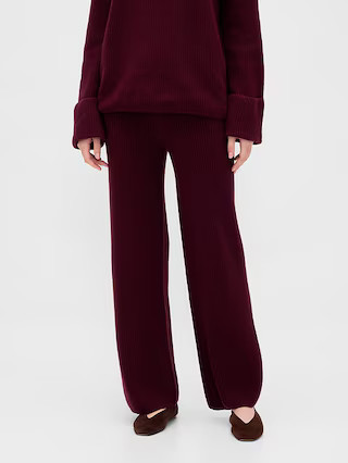 CashSoft Shaker-Stitch Sweater Pants | Gap (US)