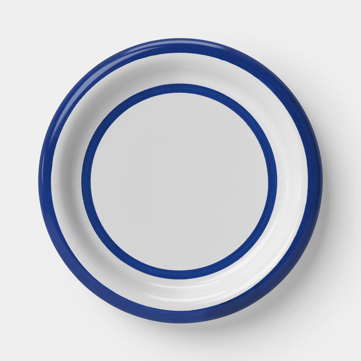 8.625" Stoneware Round Rim Salad Plate Blue Striped - Room Essentials™ | Target