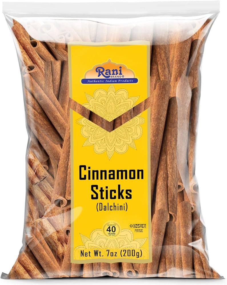 Rani Cinnamon Sticks from Vietnam, 7oz (200g), 36-44 Sticks, 3+ Inches Length, Strong Aroma, Perf... | Amazon (US)